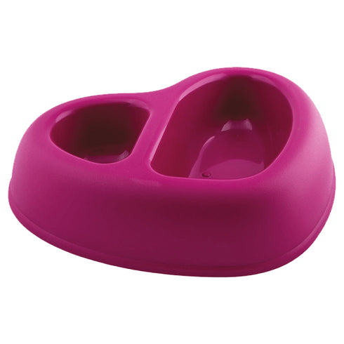 Castron pentru caini si pisici  Geo That's Amore Dublu 27x22.5x6.5cm